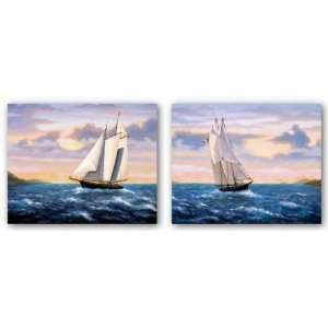  East and West Wind Sails Set by Joe Sambataro 20x16 Art 