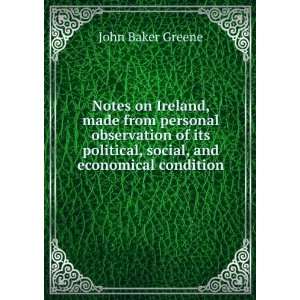  social, and economical condition John Baker Greene  Books