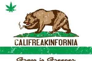  Grass Is Greener Funny T Shirt California Marijuana Pot Tee  