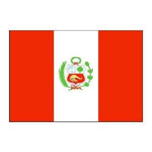  Peru Flag 5ft x 8ft Nylon Patio, Lawn & Garden