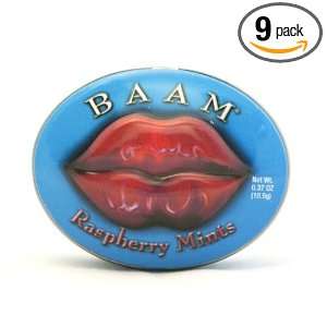 Baam Mints Raspberry, .37 Ounce (Pack of Grocery & Gourmet Food