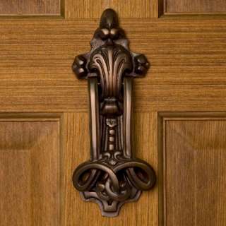 Fowler Solid Brass Door Knocker   Oil Rubbed Bronze  