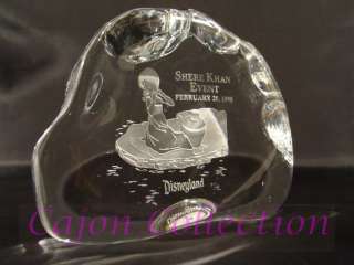 Shere Khan Event Village Girl Crystal Paperweight  