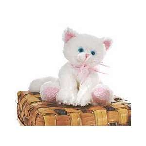    Sitting White Cat with Organza Bow 6 by Fiesta Toys & Games