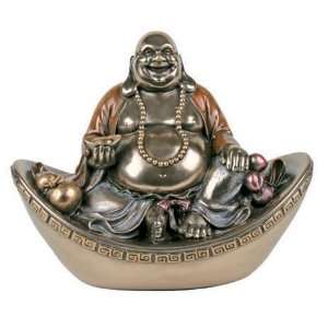  Fortune Buddha On Nugget   Collectible Buddhism Sculpture 