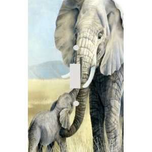  Loveable Elephants Decorative Switchplate Cover