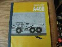 Volvo A40D Articulated Haul Truck Operators manual  