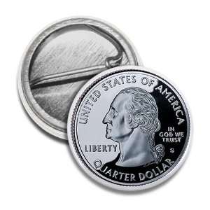   WASHINGTON HEADS State Quarter Mint Image 1 inch Mini Pinback Button