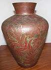 arts crafts copper vase  