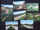 Eight Vintage Mini Linen Postcards of Pennsylvania Turn