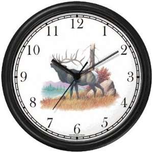  Elk Bull JP Animal Wall Clock by WatchBuddy Timepieces 