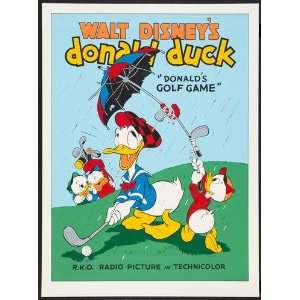 Donald Duck Poster #02 Donalds Golf Game 24x36in