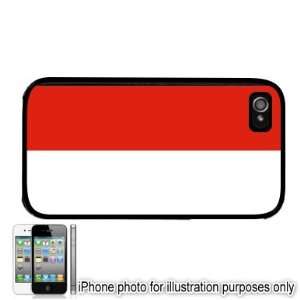Indonesia Indonesian Flag Apple iPhone 4 4S Case Cover Black