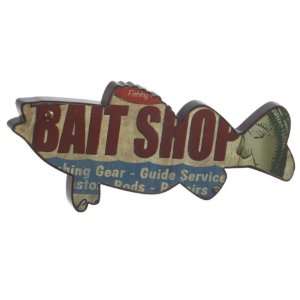  Pack of 2 Multi Colored Bait Shop Fish Silhoutte Wall 