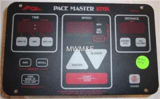 Pacemaster 870X Treadmill Upper PCB Control Panel new  