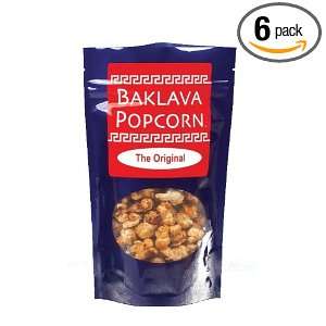 Garvey Nut & Candy The Original Baklava Popcorn, 4 Ounce Bags (Pack of 