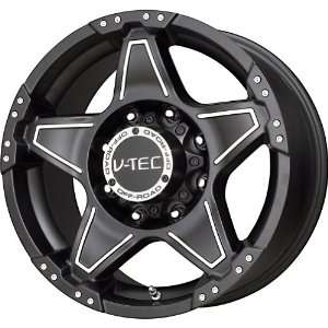 V Tec Matte Black Machined Wheel (22x9.5/6x139.7mm 