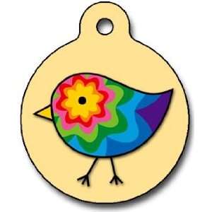  Colorful Chick   Custom Pet ID Tag for Cats and Dogs   Dog Tag Art 