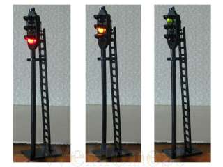 pcs O Scale 3 aspects Railway Signals G/Y/R LEDs made  