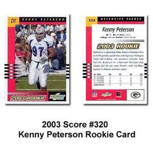  Score Green Bay Packers Kenny Peterson 2003 Rookie Trading 