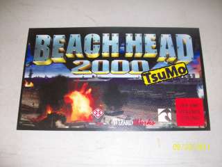 TSUNAMI BEACH HEAD 2000 ARCADE MARQUEE HEADER  