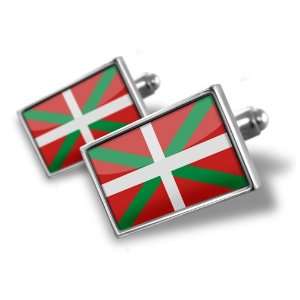  Cufflinks Basque Country Flag region Spain   Hand Made 