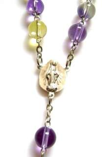 Sterling 925 Silver Natural Ametrine / Trystin ROSARY  