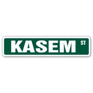  KASEM Street Sign name kids childrens room door bedroom 