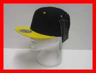City Hunter USA SnapBack Plain 2 Tone Baseball Cap Hat  