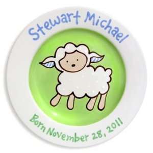  Lovable Lamb Birthday Boy Personalized Plate Everything 