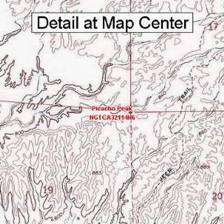  USGS Topographic Quadrangle Map   Picacho Peak, California 