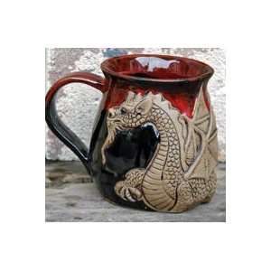  Winged Dragon 14 ounce Mug Red and Black