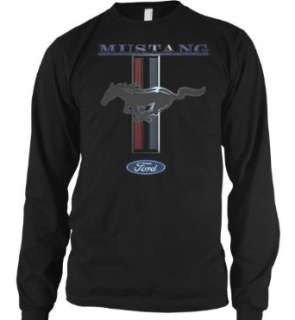   Ford Mustang Horse Logo Mens Long Sleeve Thermal Shirt Clothing