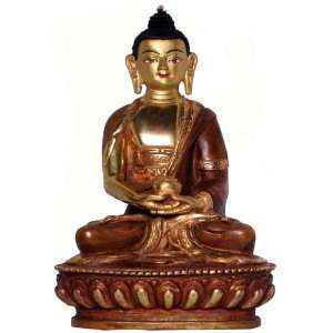  Tibetan Amitabha Handmade Buddha Statue, 6 Inches