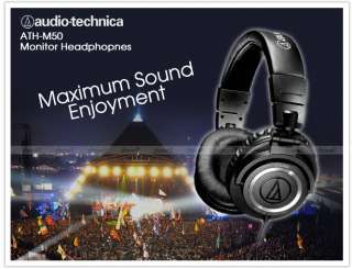 Audio Technica ATH M50 Professional Studio Monitor Headphones