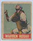 1949 Leaf Baseball #128 Warren Rosar Philadelphia Athle