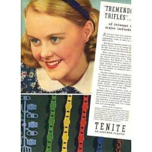  Tenite Plastic Trifles Full Page Magazine Ad 1930s 
