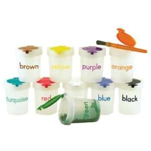  10 Pack Large No Spill Paint Cup   12 pack by Early 