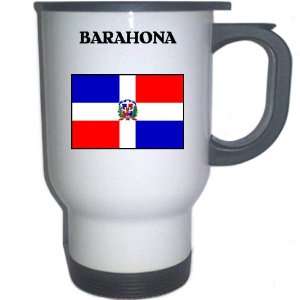 Dominican Republic   BARAHONA White Stainless Steel Mug 
