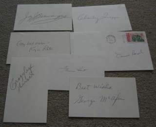 Football HOF autograph Collection of 7 Deceased  