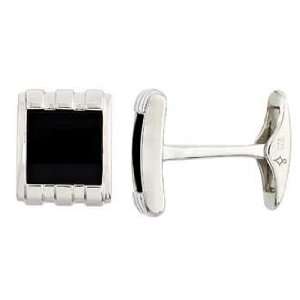 0.925 Other silver Square Onyx Cuff Link Jewelry