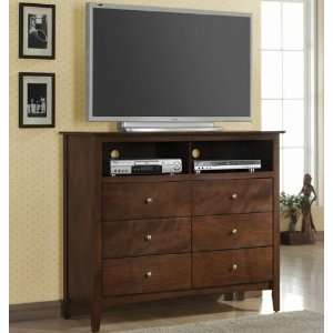  Tamara Media Chest with 6 Drawers and 2 Compartments by 