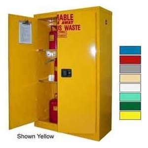   Gallon, Self Close, Haz Waste Safety Can Cabinet Blue 