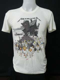 Metallica n Famous rock band tour 2003 mens t shirt S  