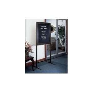  Ghent Sentry Free Standing Letter Board w/ Satin Aluminum 