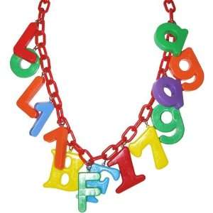  Alphabet Letters Colorful Necklace, Lol17Bff17Gaga In 