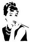 Audrey Hepburn 01 Actress Airbrush Stencil,Te​mplate