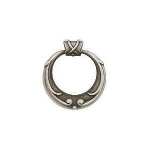  52mm French Lace Ring Pull, BRUSHED SATIN PEWTER