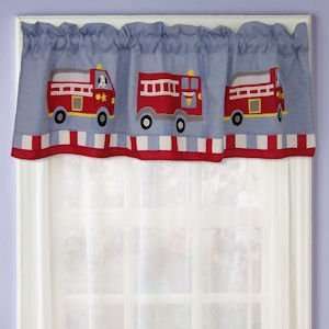   Best Quality Cotton Fire Truck Valance By Pem America
