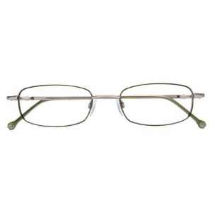  OP SLAMMER Eyeglasses Green silver Frame Size 48 18 145 